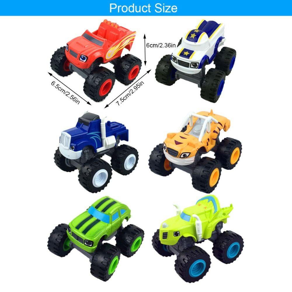 Mxbeauty Mainan Mobil Mini 1pc Russian Miracle Crusher ABS Mainan Edukasi Racer Figure Game Model Blaze Klasik