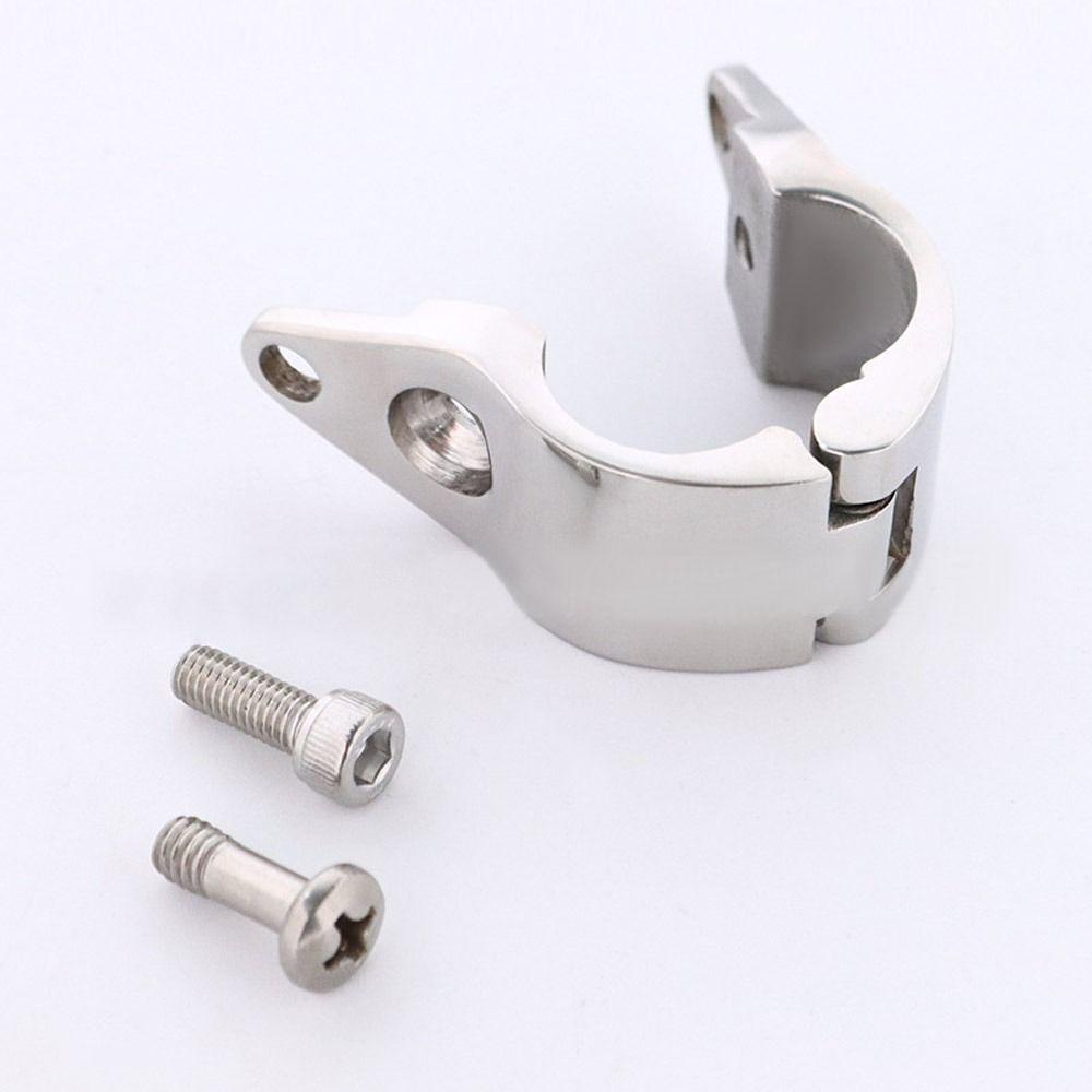 Top Marine Clip Pipe Clamp Silvery Stainless Steel Boat Top Hinged