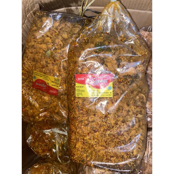 

Keripik kulit ayam pedas kemasan repack