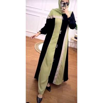 Gamis Jetblack mix Original byNasya Termurah