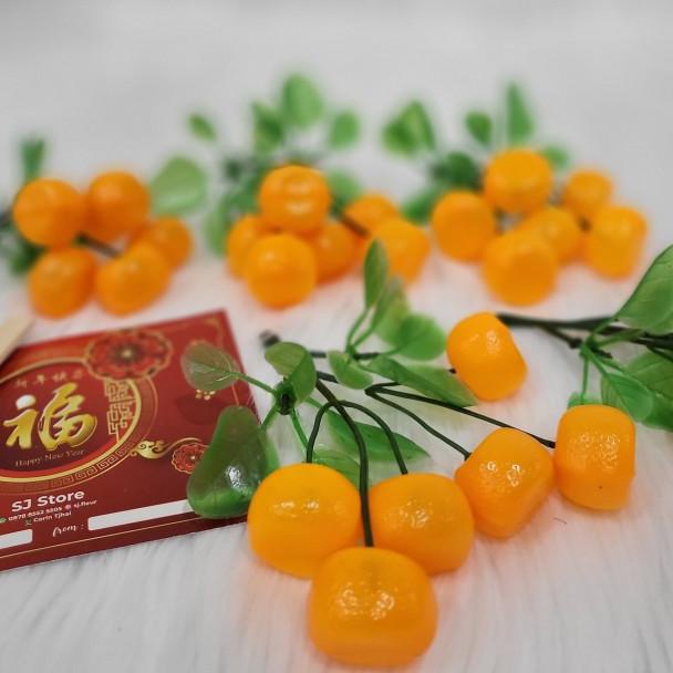 Hiasan imlek jeruk kecil dekorasi cny - Isi 3/bhn bgs..