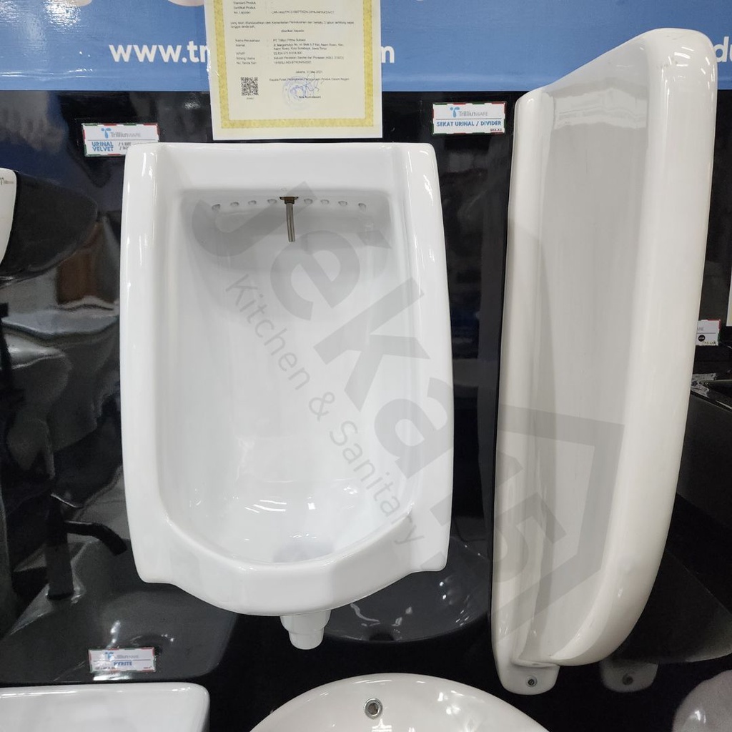 TRILLIUNWARE VELVET URINAL MURAH URINIOR PRIA