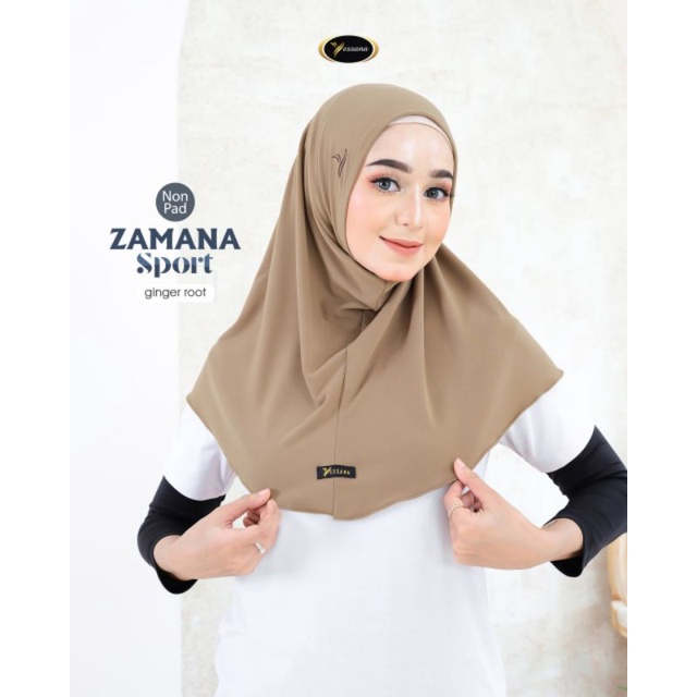 Jilbab Instan Soft Pad Zamana Sport By Yessana