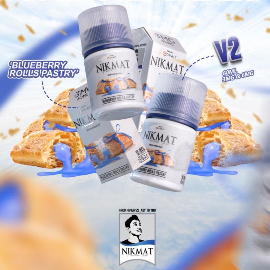 BARU LIQUID NIKMAT BLUEBERRY PUFF PASTRY V2 3MG 60ML