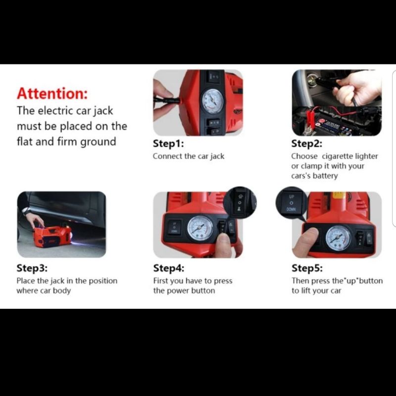 Dongkrak Mobil Elektrik 5Ton / Electric Car Jack 5 Ton / Dongkrak Mobil 4 In 1 Dongkrak Mobil