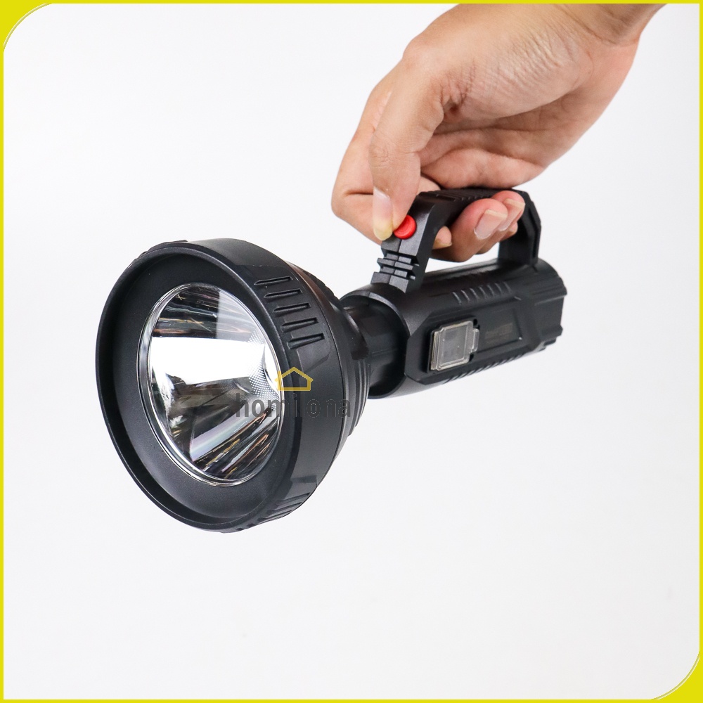 Pocketman Senter LED Flashlight Waterproof USB Rechargeable Cree XPE TaffLED LH-A08 Black