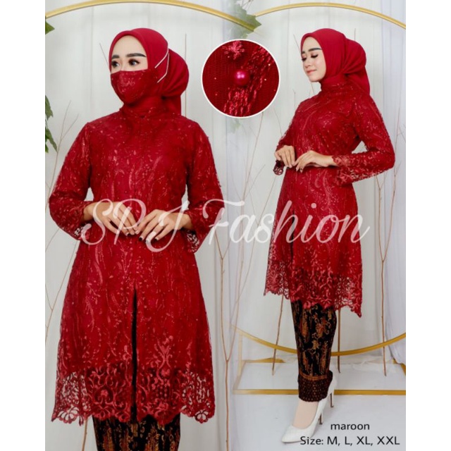 Set Kebaya Tunik Busui / Tunik Brokat / Kebaya Modern / Kebaya tile / Kebaya Favorite / Batik Couple/set kebya pesta set kebaya kondangan set kebaya pesta/tunik busui/tunik modern