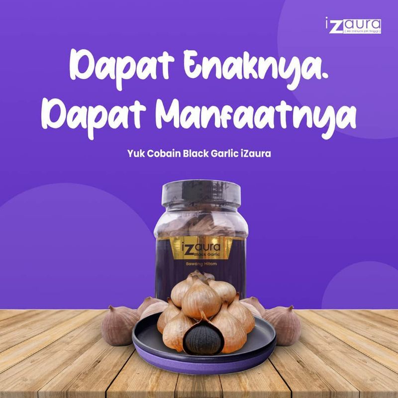 Izaura Black Garlic Bawang Hitam 100 gr Original