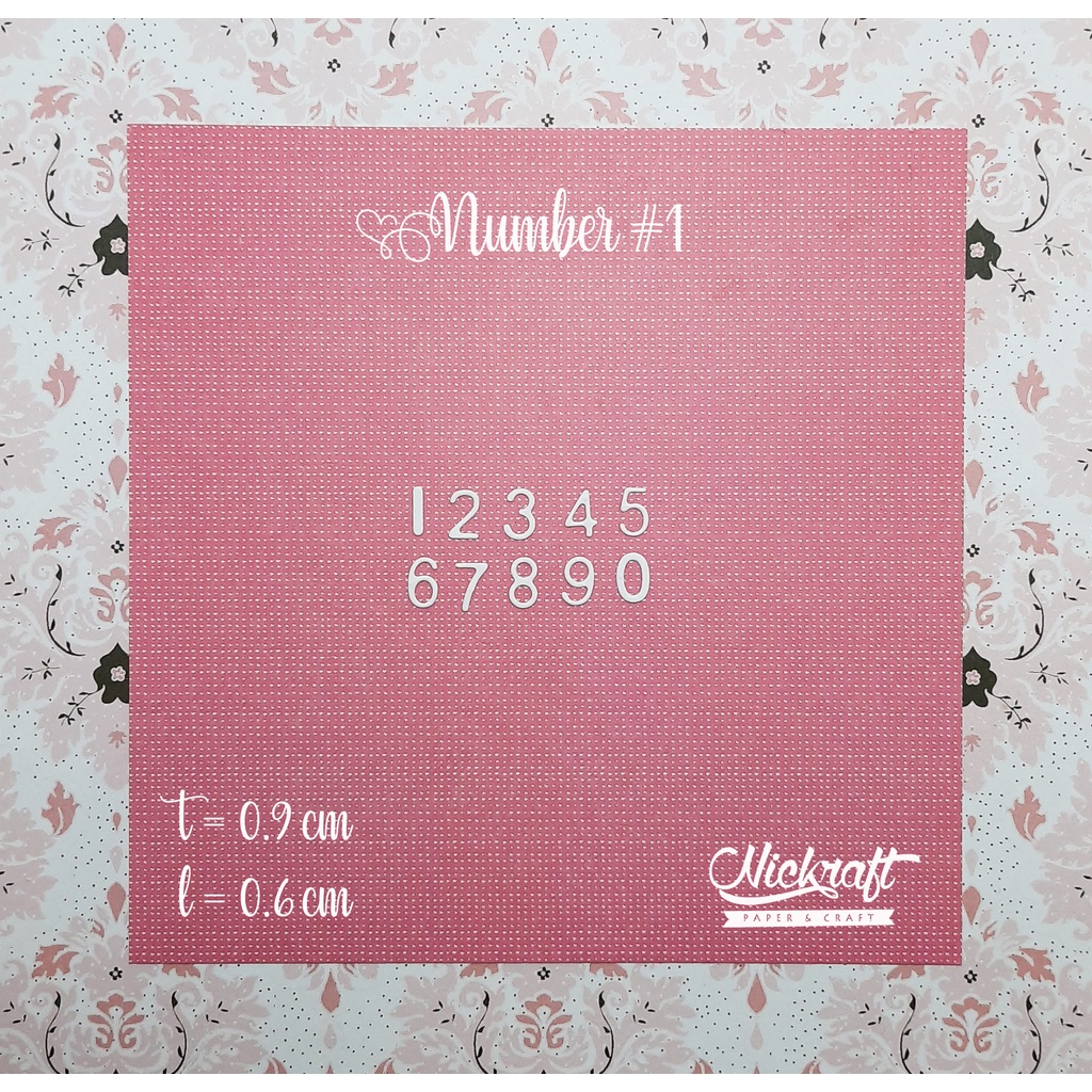 

NUMBER #1 - Hiasan Scrapbook Nama Alfabet Tulisan Angka Huruf Kertas