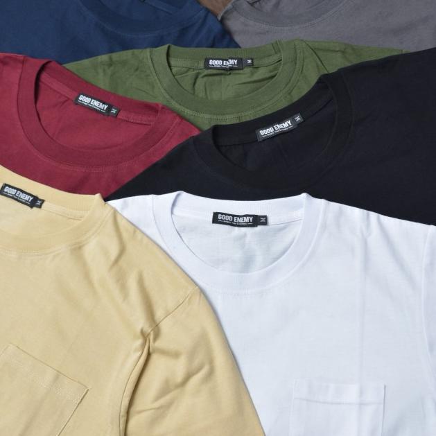 Good Enemy - Kaos Polos Pria Basic Longline Tshirt Original Distro - Hitam, M