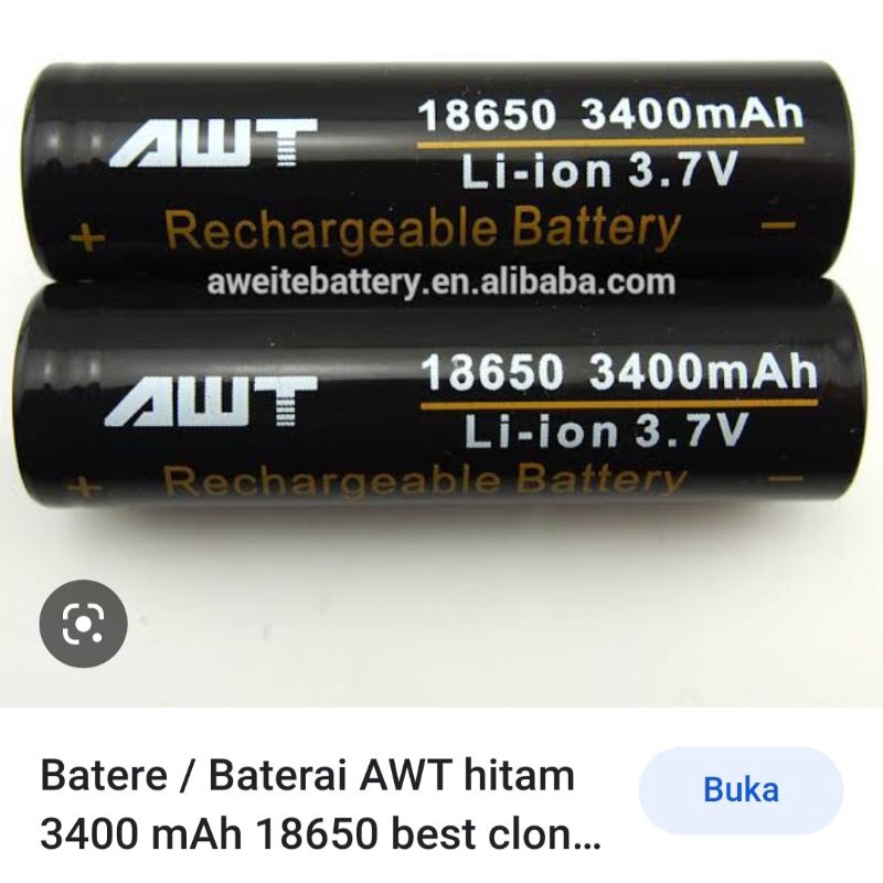 Baterai / Batre 3400/ 3000 a w t hitam