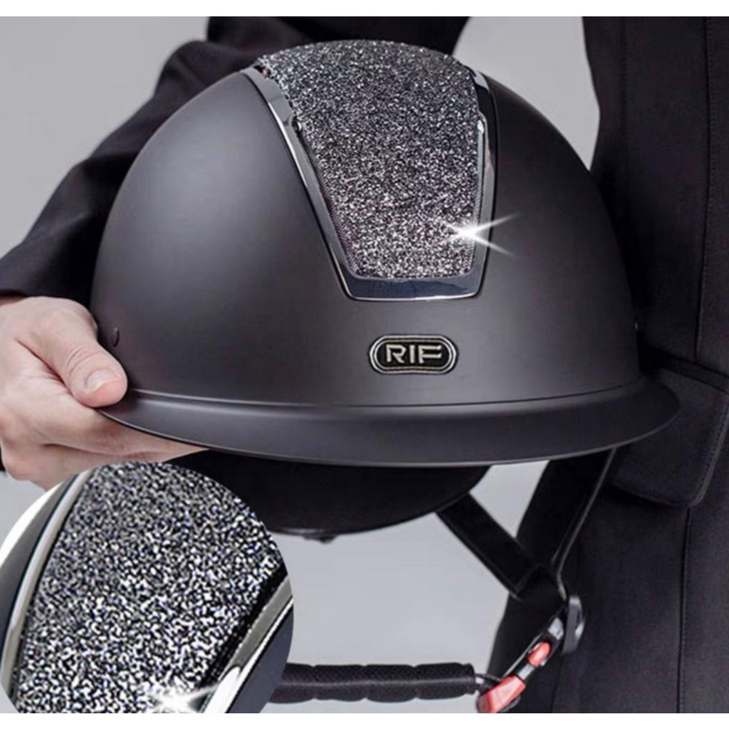 Equestrian Safety Riding Helmet RIF with Crystal Glimmer