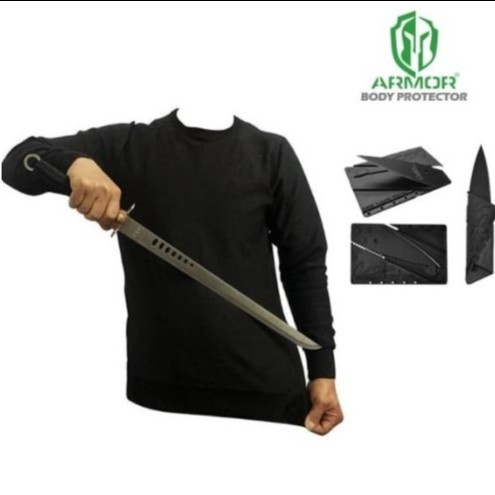 Kaos Lengan Panjang Anti Sajam Begal Bacok Tusuk Iris Safety Clothing