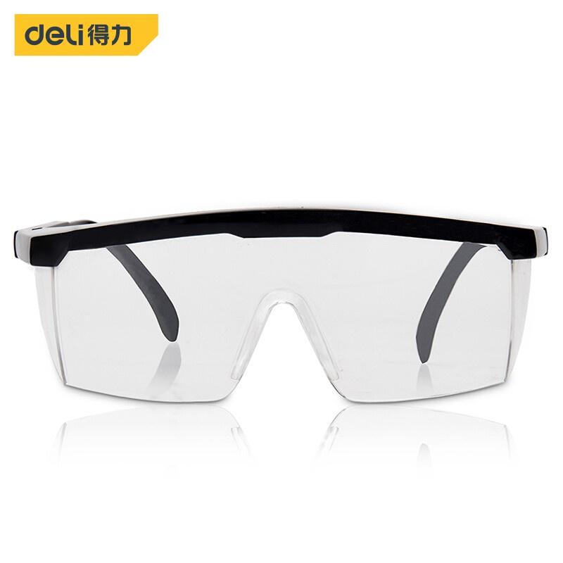 Kacamata Gerinda Clear Bening Safety Goggles Deli DL23901