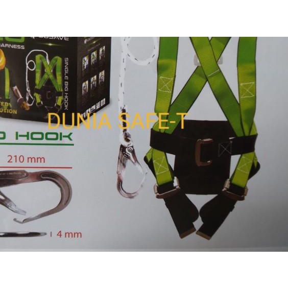 

Safety Belt Full Body Single Hook Besar/ Body Harnes Harness Big Hook