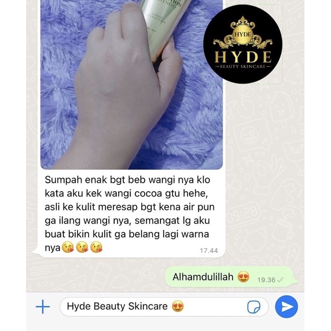 PAKET BODY LOTION HYDE BEAUTY SKINCARE BODY SCRUB HYDE SABUN HYDE LOTION HYDE ORIGINAL