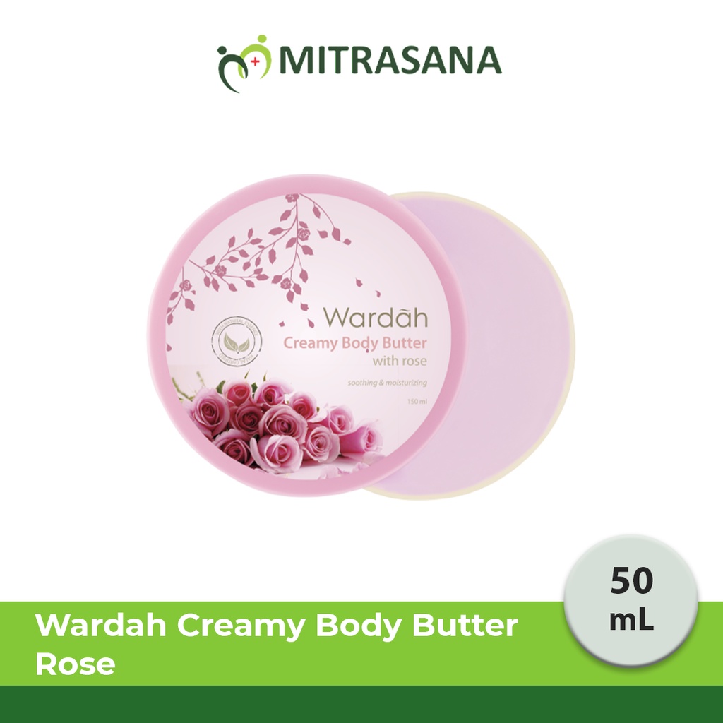 Wardah Creamy Body Butter 50 ml - Membantu melembabkan dan melembutkan kulit tangan &amp; badan