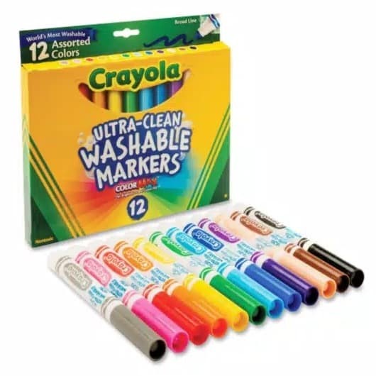 

[COD] Crayola Washable Marker Broadline 12 - Broad Line