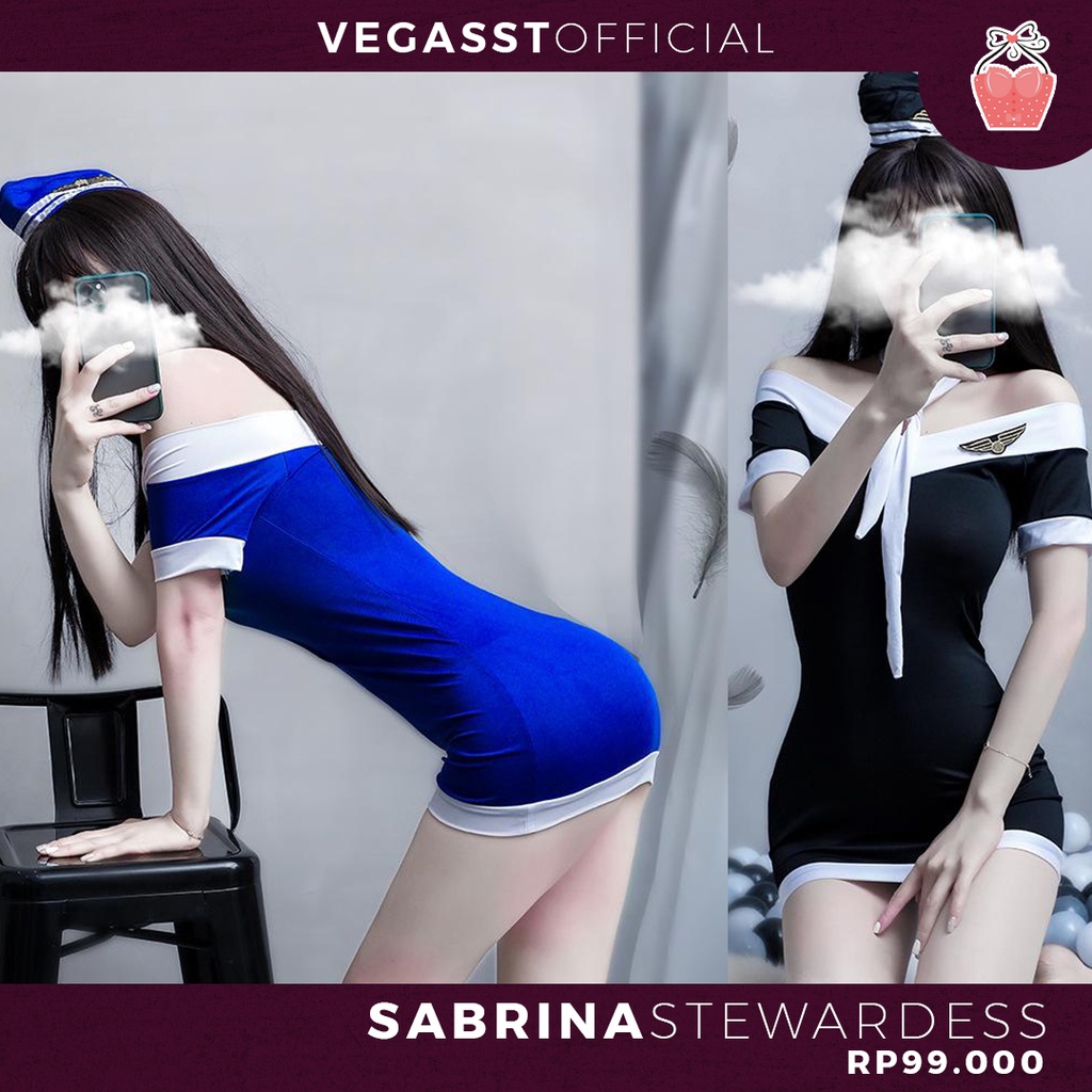 cosplay lingerie Pramugari sabrina LINGERIE COSPLAY, fit to XL-VEGASST.OFFICIAL