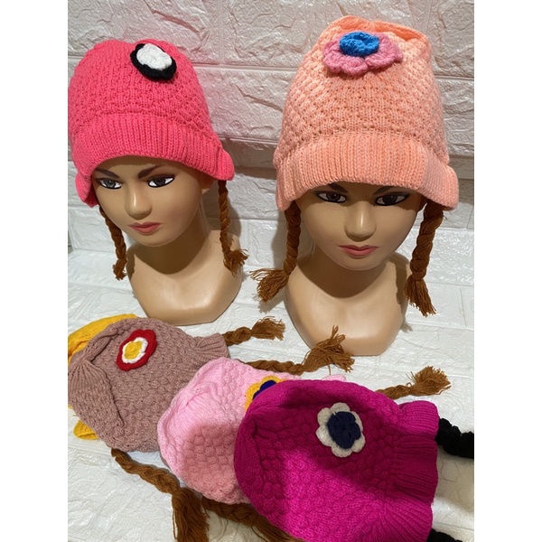 Topi anak perempuan rambut Wig