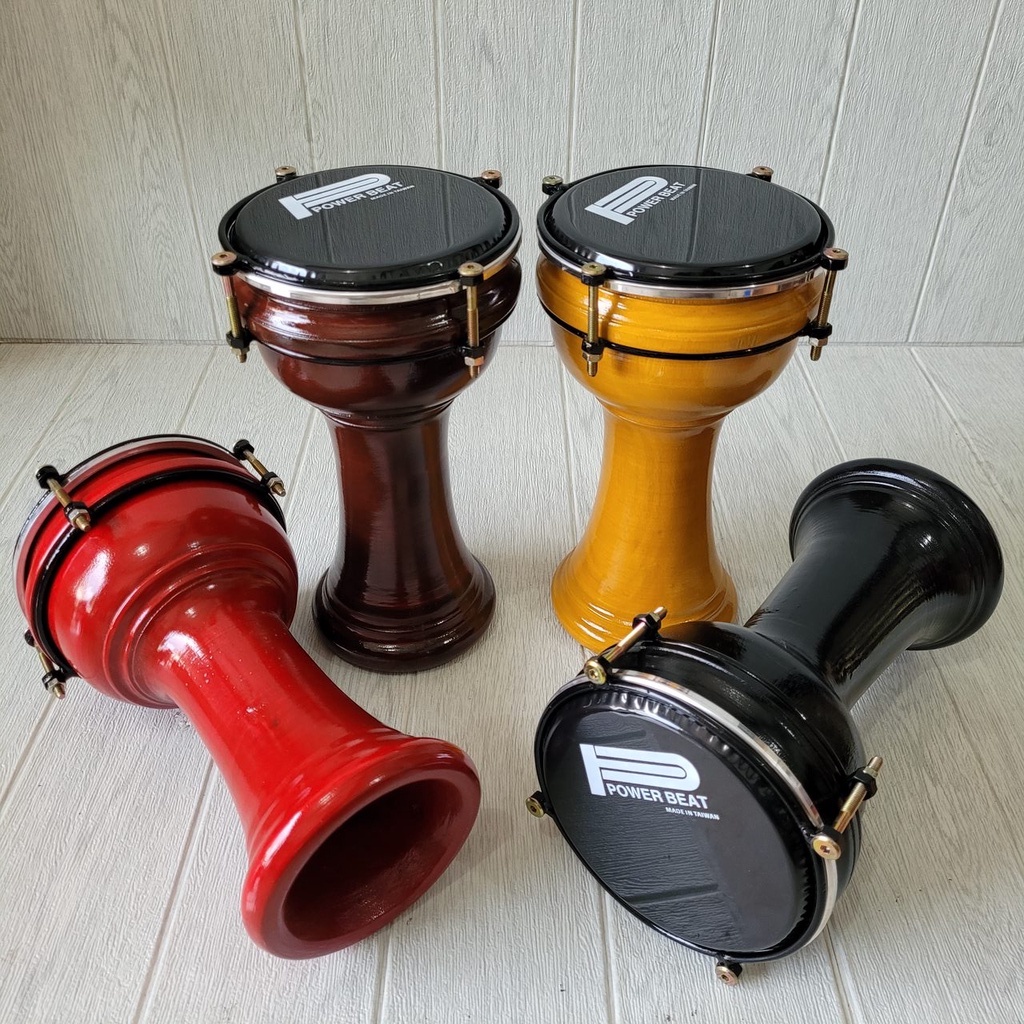 Calti Darbuka Dumbuk Pinggang Mini Anak Mika 6 Inch Power Beat Kayu Asli Bonus Kunci L Bergaransi