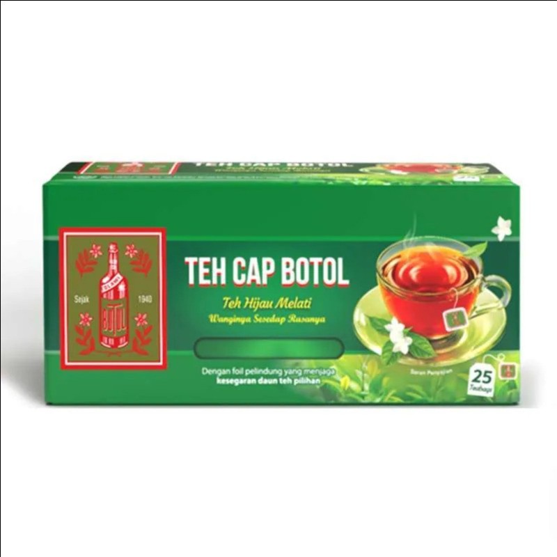 

1 Pcs Teh Celup Cap Botol Hijau Aroma Melati 25 Kantung