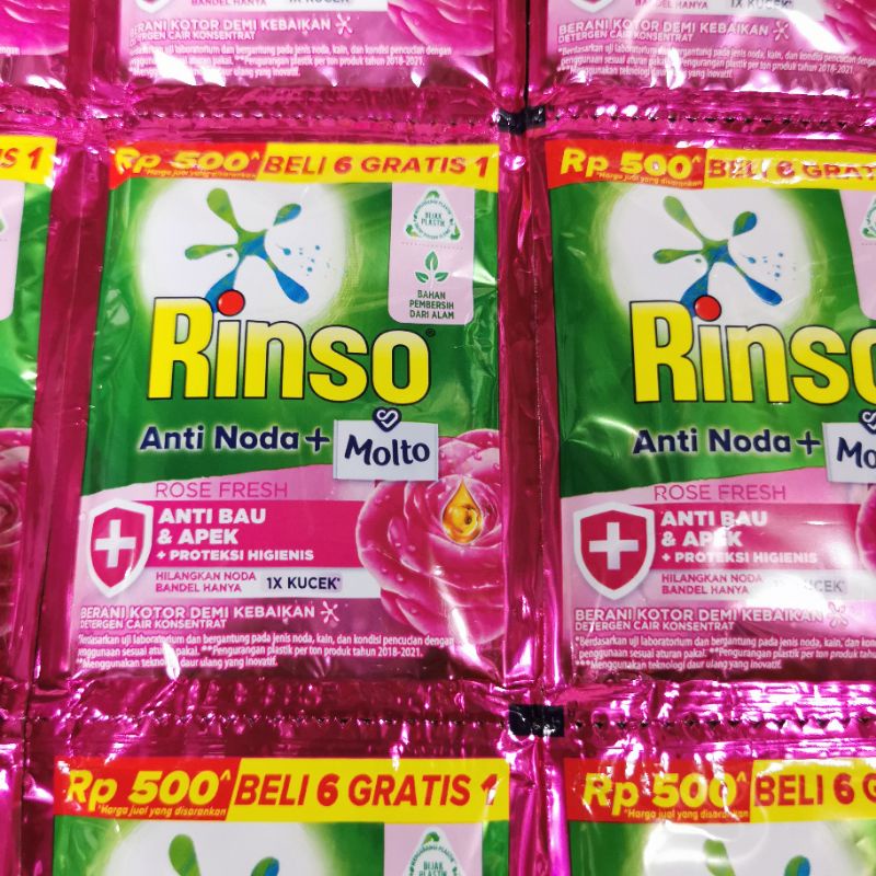 Rinso Renceng 18ml isi 36 sachet Anti Noda + Molto