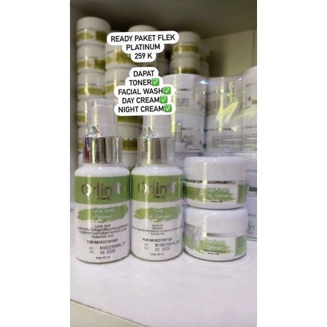 (DUA HADIAH GRATIS) ORLIN BEAUTY PAKET BRIGHTENING, PAKET ACNE GLOWING, PAKET FLEK PLATINUM ORLIN BE
