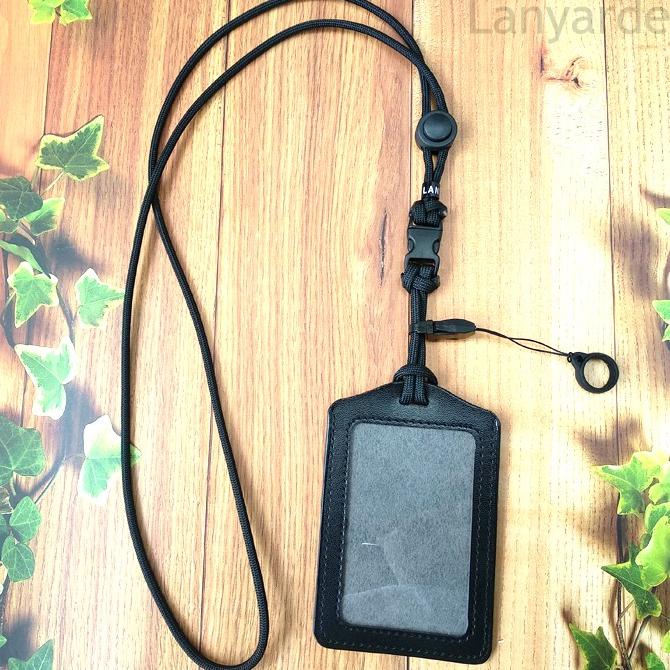 

(4256) Lanyard Mini Buckle Name Tag ID Card Holder Tali Leher kartu