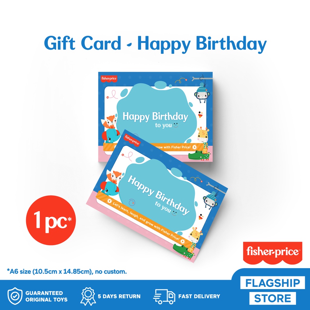 Gift Card Happy Birthday (no custom)