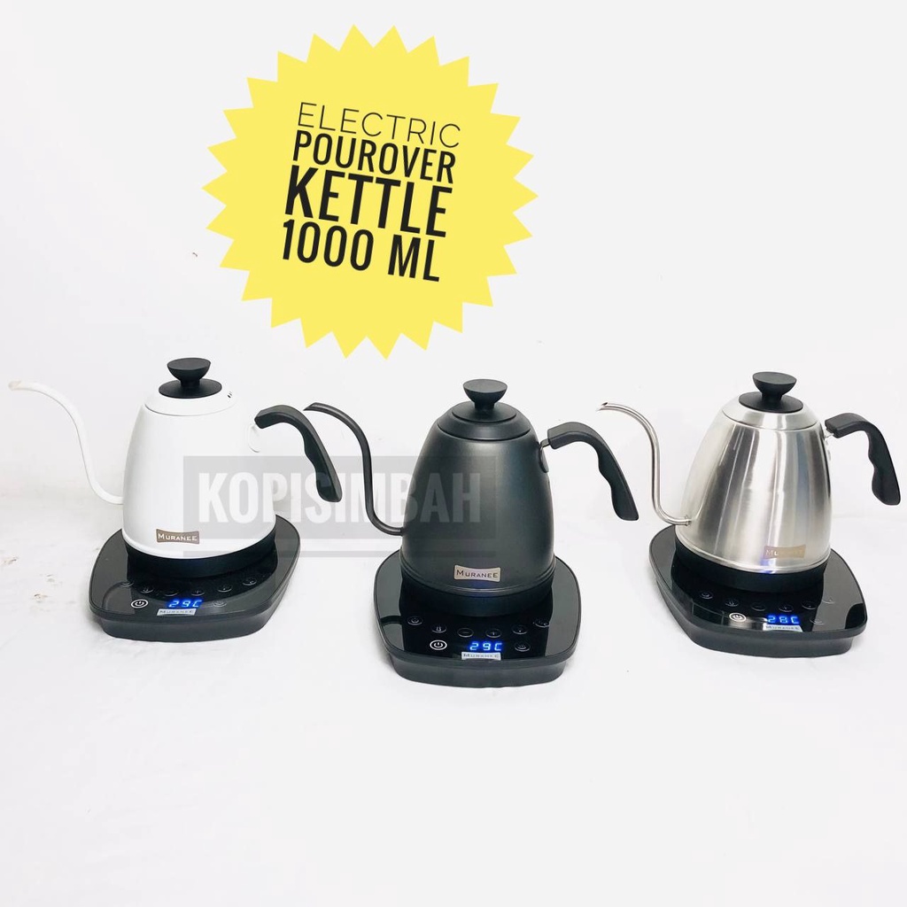 Jual Electric Artisan Goose Neck Kettle Muranee Liter Stainless Steel Teko Ketel Kopi Leher