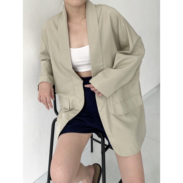 ASOKA Luella Blazer 2149 - Blazer Polos Wanita - Blazer katun - Oversize Blazer