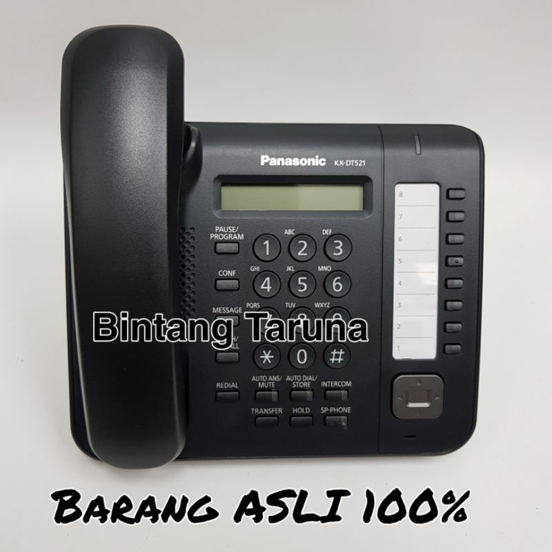 Telepon Kabel Panasonic KX-DT521 Telepon Digital Panasonic KX-DT521 Telfon Kabel Panaonic (Hitam)