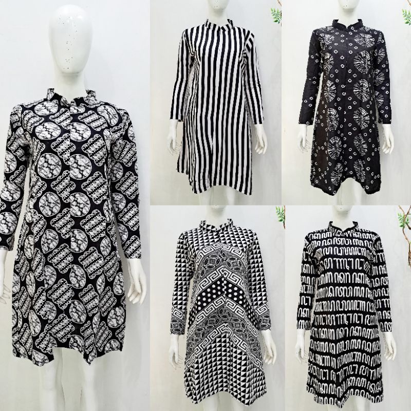 tunik batik indigo - tunik batik terbaru - tunik batik modern - tunik batik busui - tunik batik keki