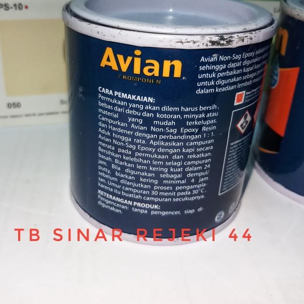 

AVIAN LEM EPOXY NON SAG 2 Komponen x 400 Gr = 800 Gram HARDENER RESIN