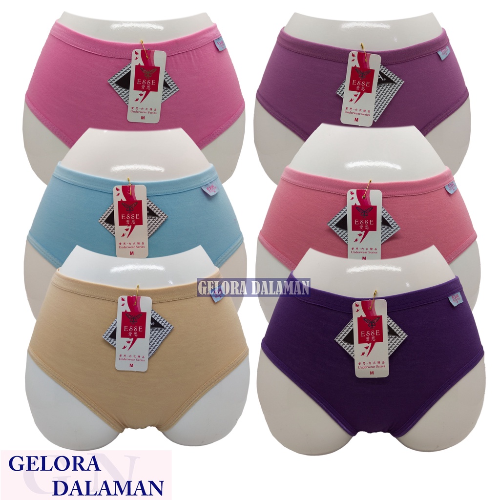 6 Pcs Celana Dalam Cd Wanita Pakaian Dalam Sempak Perempuan