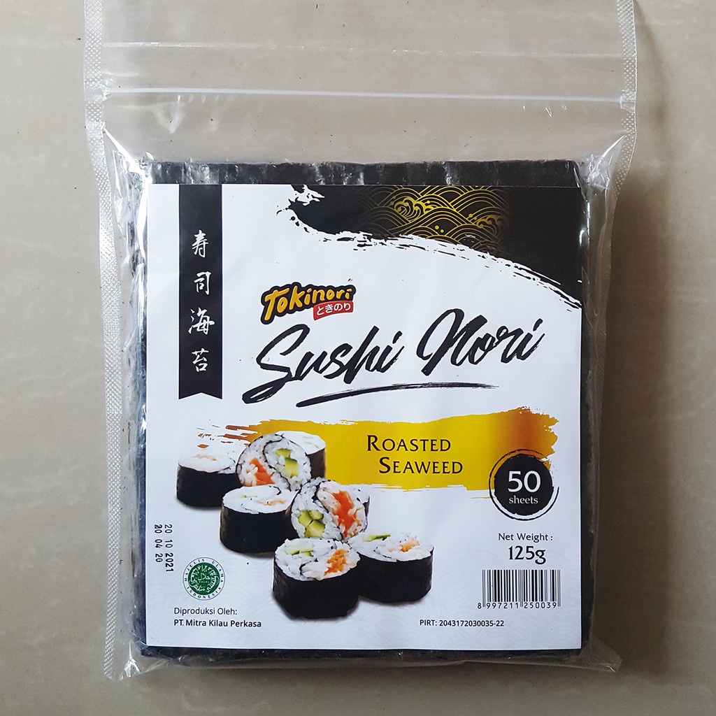 

Tokinori Sushi Nori isi 50 lembar