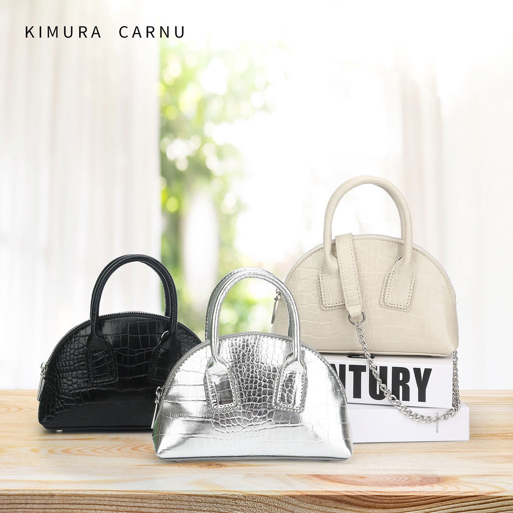 KIMURA CARNU - Tas Pesta & Tas Bahu Wanita Medium Croco #6111