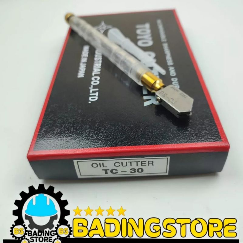 

Glass Cutter Toyo TC 30 Asli Japan Pisau Kaca Alat Potong Kaca Original Toyo Cutter TC 30 Oil Cutter TC 30