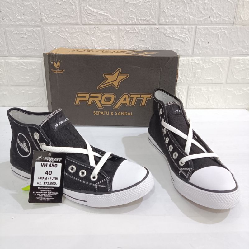 Sepatu Sneakers setengah boot merk Pro ATT tipe VH 450 size 39-43