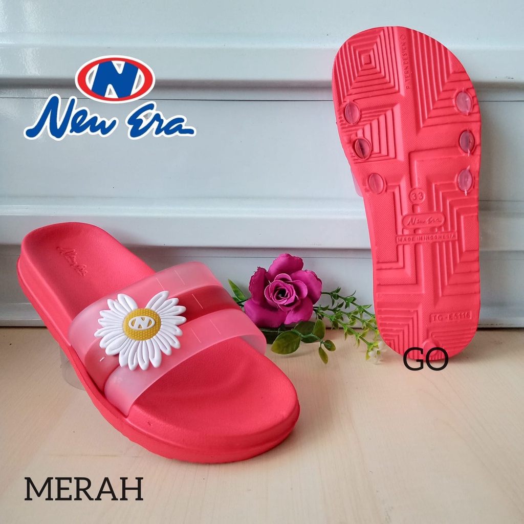 sogo NEW ERA TG E 5116 SUN Sandal Karet Anak Perempuan Sandal Slop Sun Flower Anak Perempuan Sendal karet Anti Slip Original