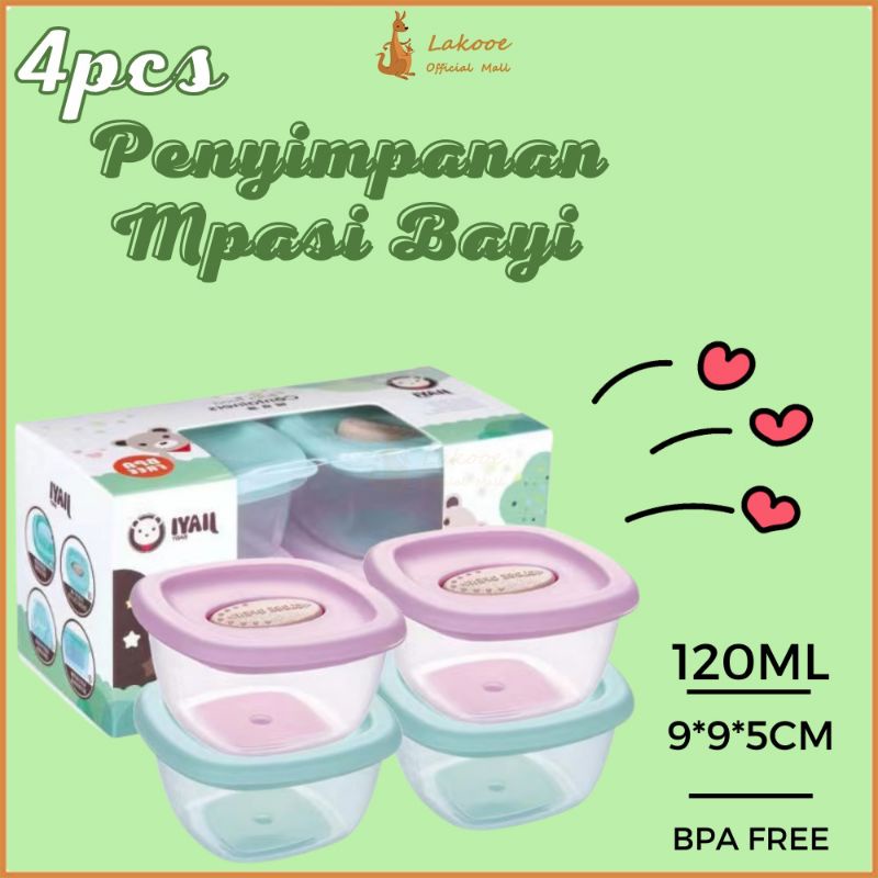 [rumahbayipdg] FOOD CONTAINER MPASI WADAH SIMPAN MAKANAN BAYI BPA FREE TAHAN PANAS DAN DINGIN