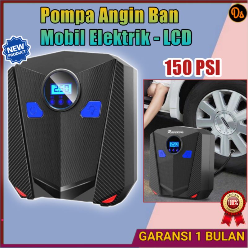 PROMO Inflator Pompa Angin Ban Mobil Elektrik 150 PSI LCD - AKS-5501 RUNDONG 7RRS0QBK