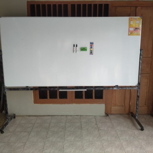 

Whiteboard Magnetic Daiki 120 X 180 Cm Double Face Stand Papan Tulis