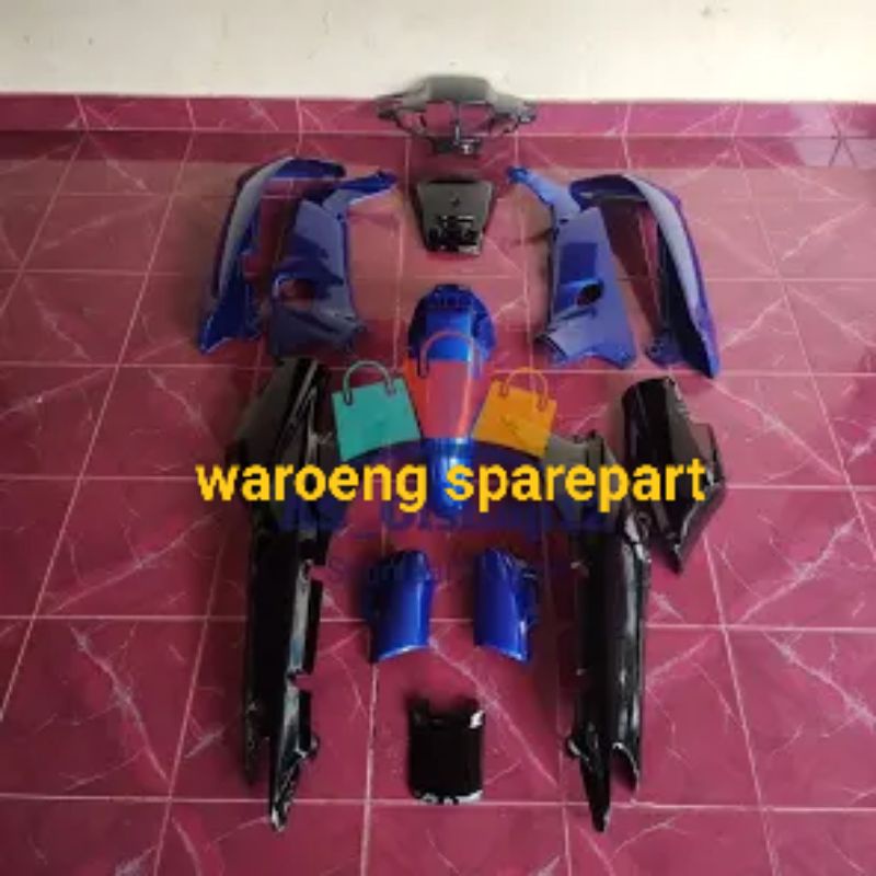 body halus Supra x lama 100 biru hitam