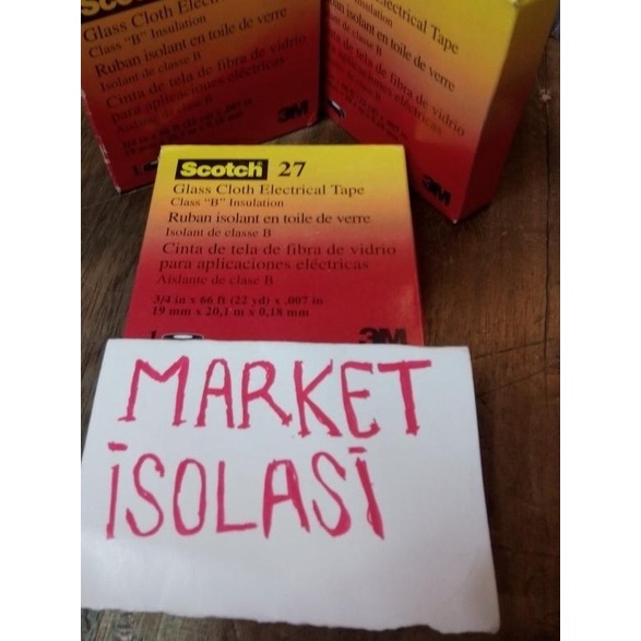 Isolasi / Solasi/ solatip listrik Scotch / scoth 27 3M