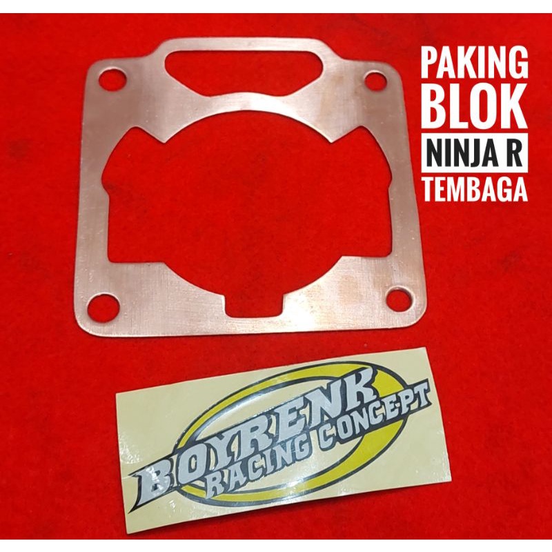 PAKING PERPAK BLOK NINJA R /TEMBAGA TEBAL 0,5MM DAN 0,8MM