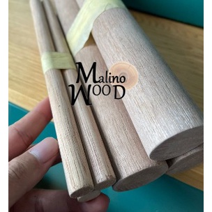 Dowel Kayu Ulin Macrame Kayu Stik Bulat Diameter 1 cm Panjang 100 cm
