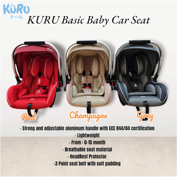 KURU Basic Baby Car Seat | Kursi Mobil Anak Bayi MBA