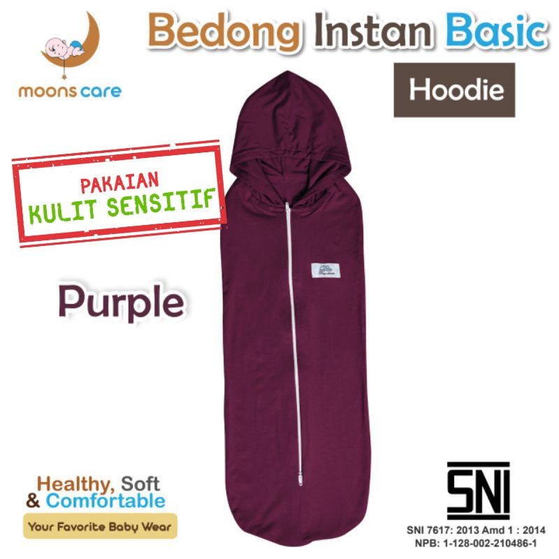 SNI Dita Moons Care kualitas PREMIUM Bedong instan Resleting Topi dita Bedong topi dita bedong swaddle Instant lampin